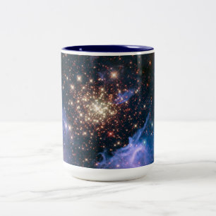 Taza Bicolor Espacio estrellado de la astronomía de la