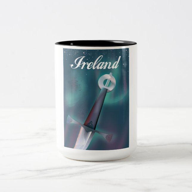 Taza Bicolor espada celta irlanda (Centro)