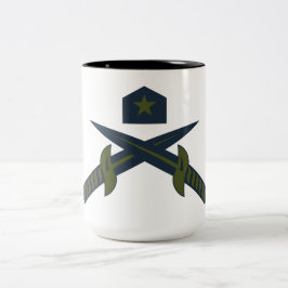Taza Bicolor Espadas Cruzadas Patrióticas y Militar Estrella