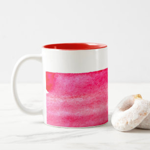 Taza Bicolor Espalda de color rojo rubí