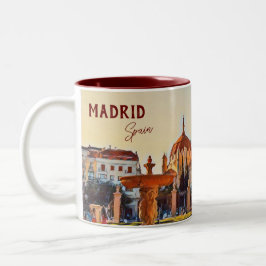 Taza Bicolor España de Madrid Sueños de viaje