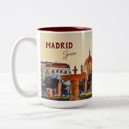 Taza Bicolor España de Madrid Sueños de viaje