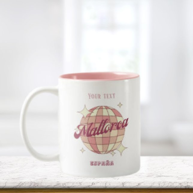 Taza Bicolor España: vacaciones de verano rosadas (Subido por el creador)