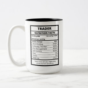 Taza Bicolor Especialista divertido del mercado de valores