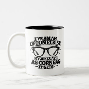 Taza Bicolor Especialista en cuidado de la visión, optometría d