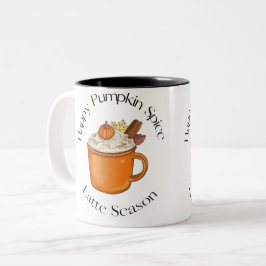 Taza Bicolor especias de calabaza de última temporada otoño ama
