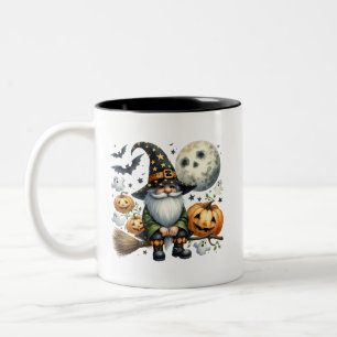Taza Bicolor Espectacular Gnome de Halloween - regalo perfecto