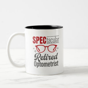 Taza Bicolor Espectacular Optometría Optometrista Retirada
