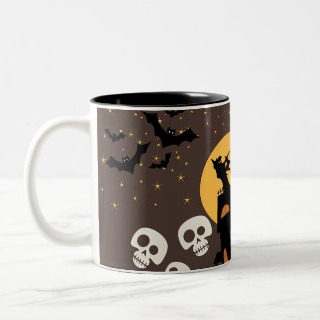 Taza Bicolor Espectacular Sip - Halloween-Hipton Mug! (Izquierda)