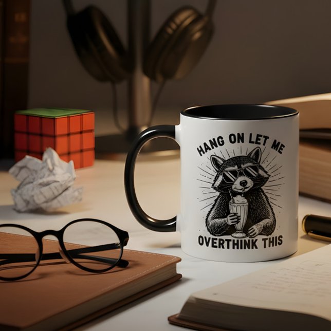 Taza Bicolor Espera, Déjame Pensar Esto (Subido por el creador)