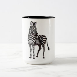 Taza Bicolor Esperando ZebraMug