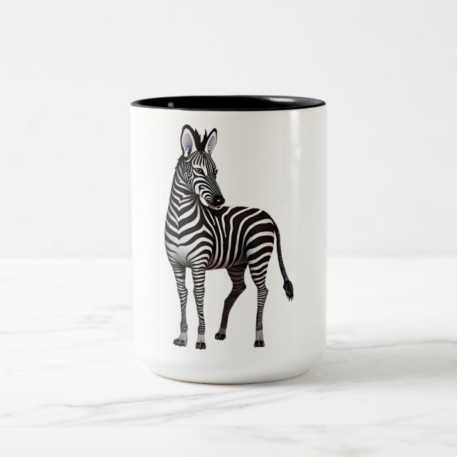 Taza Bicolor Esperando ZebraMug (Centro)