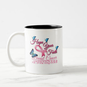 Taza Bicolor Espero que tu fe (Conciencia sobre el cáncer de ma