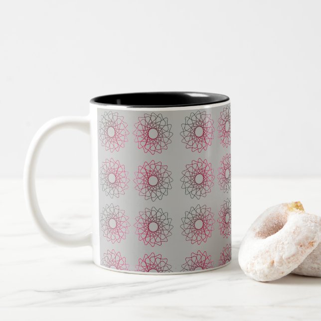 Taza Bicolor Espiral #1 Mug (Con donut)