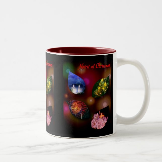 Taza Bicolor Espíritu de los Navidades Mug (Derecha)