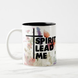 Taza Bicolor Espíritu me guía Flor moderna 