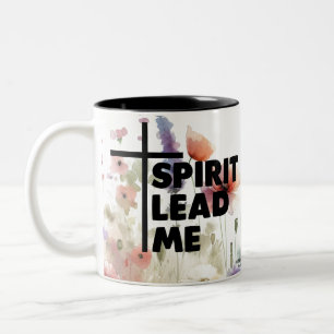 Taza Bicolor Espíritu me guía Flor moderna