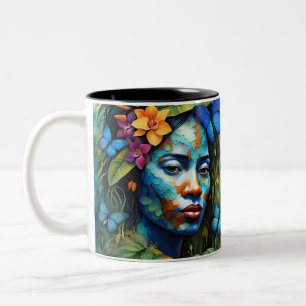 Taza Bicolor Espíritu orquídea "Yarumi" - Mujeres En La Amazoní