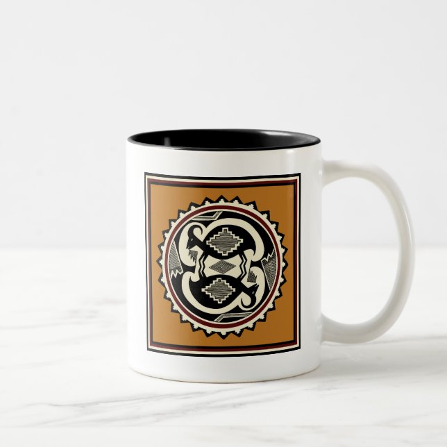 Taza Bicolor Espíritus tribales Mimbres (Derecha)