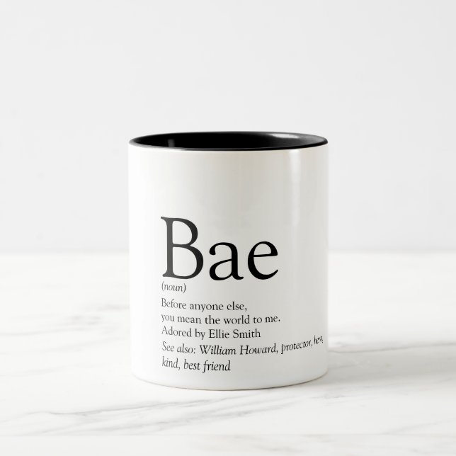 Taza Bicolor Esposa de definición de Bae (Centro)