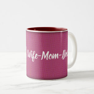 Taza Bicolor Esposa - Mamá - Jefe