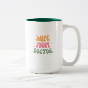 Taza Bicolor Esposa, mamá, Médica