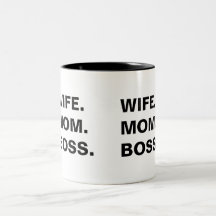 Esposa Mamá y jefe Mug