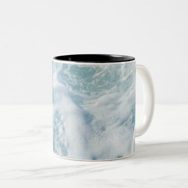 Taza Bicolor Espuma de ondas de bonito (Anverso derecho)