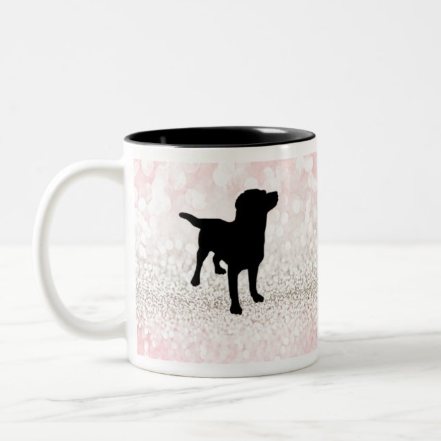 Taza Bicolor Espuma de perro negro (Izquierda)