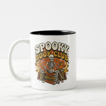 Esqueleto Retro Groovy Amante de Libros Halloween