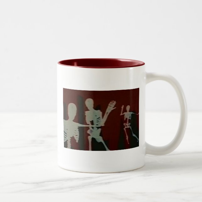 Taza Bicolor Esqueletos y calaveras (Derecha)
