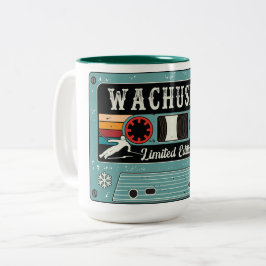 Taza Bicolor Esquí de la montaña Retro Wachusett