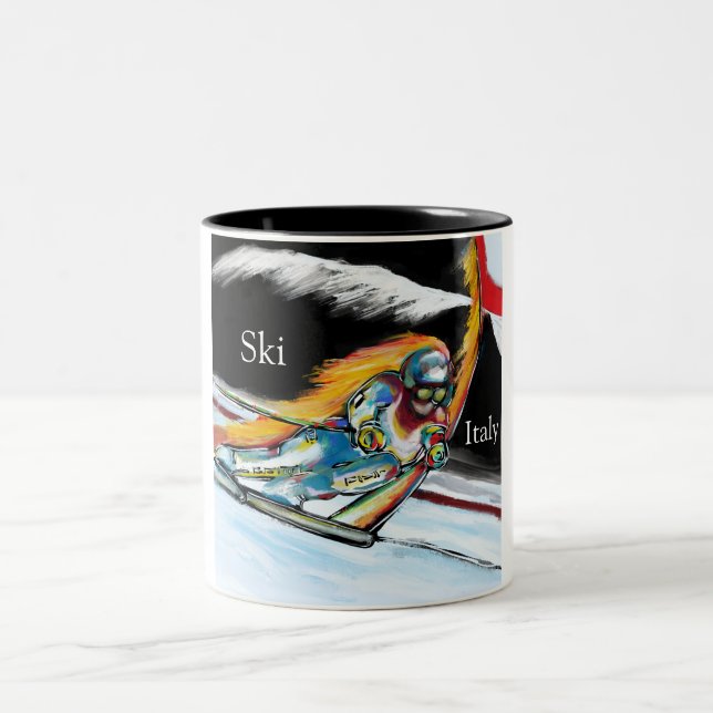 TAZA BICOLOR ESQUIADOR (Centro)