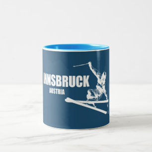 Taza Bicolor Esquiador de Innsbruck Austria