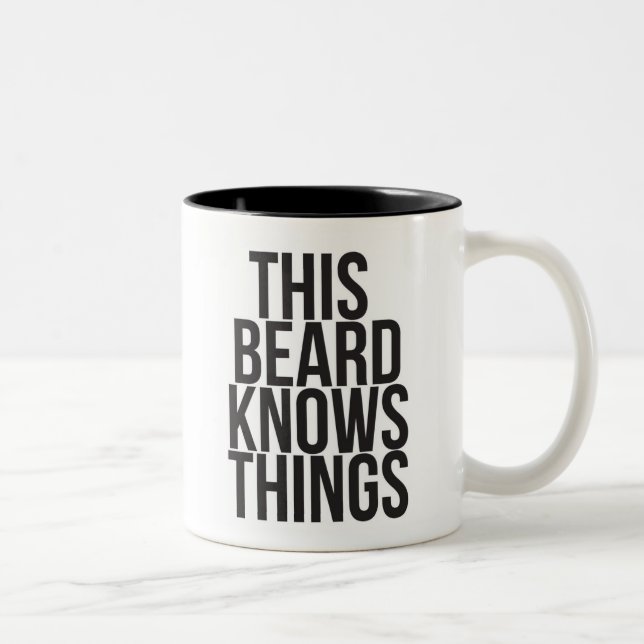 Taza Bicolor Esta barba sabe cosas (Derecha)