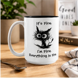Taza Bicolor Está bien, estoy bien, todo está bien