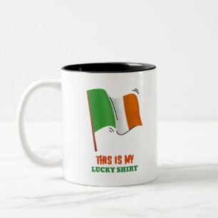 Taza Bicolor Esta Es Mi Camisa De La Suerte