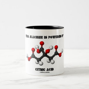 Taza Bicolor Esta Máquina Es Impulsada Por Química De Ácido Cít