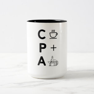 Taza Bicolor Estación divertida del impuesto del censor jurado