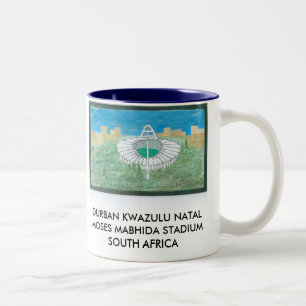 TAZA BICOLOR ESTADIOS DE DURBAN KWAZULU NATAL MOSES MABHIDA