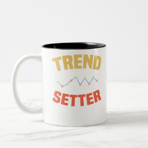 Taza Bicolor Estadísticas de análisis de grandes datos de Trend