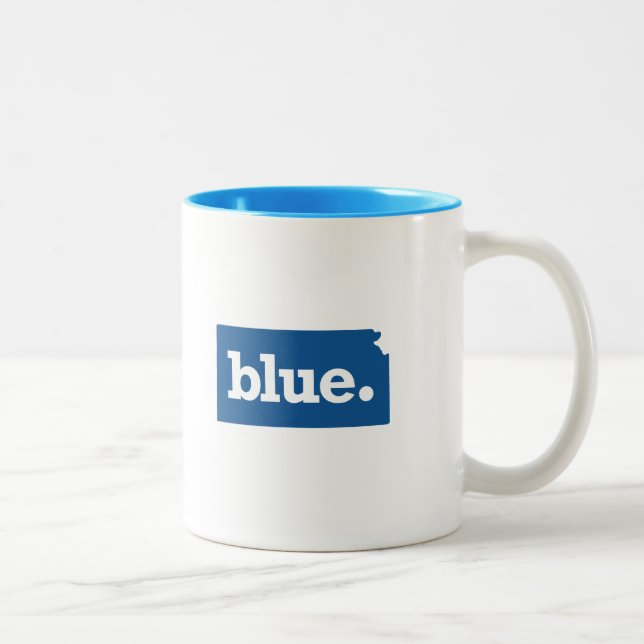 TAZA BICOLOR ESTADO AZUL DE KANSAS (Derecha)