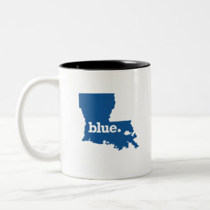 TAZA BICOLOR ESTADO AZUL DE LOUISIANA