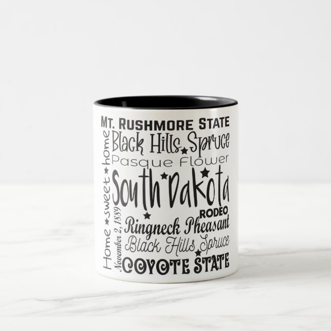 Taza Bicolor Estado/Dakota del Sur (Centro)