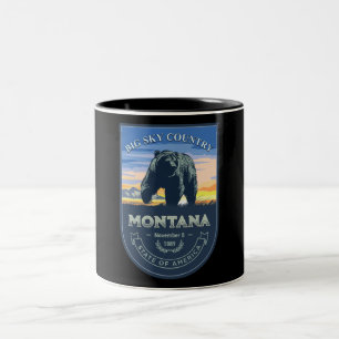 Taza Bicolor Estado de Montana