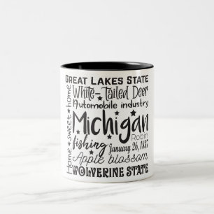 Taza Bicolor Estado/Michigan