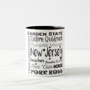 Taza Bicolor Estado/Nueva Jersey