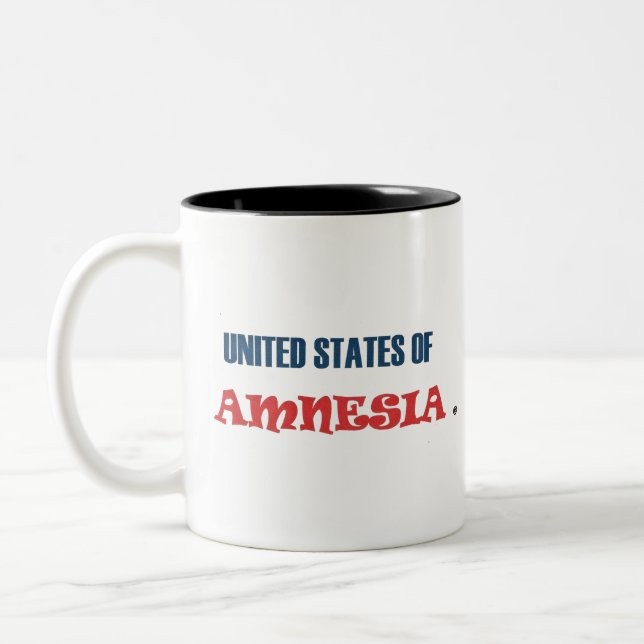 TAZA BICOLOR ESTADOS UNIDOS DE AMNESIA (Izquierda)
