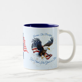 Taza Bicolor Estados Unidos Patriótico: la bella bandera de águ