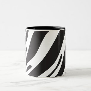 Taza Bicolor Estampado de cebra